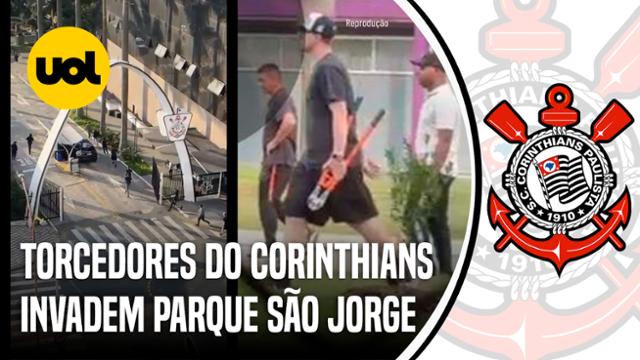 TORCEDORES DO CORINTHIANS INVADEM CT E DEPOIS A SALA DA PRESIDÊNCIA NO PARQUE SÃO JORGE 