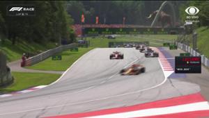 Verstappen larga bem, Hamilton passa Sainz e Leclerc bate em Piastri