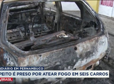 Suspeito é preso por atear fogo em seis carros em Pernambuco