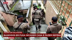 Bandidos em fuga invadem casa e fazem reféns em Salvador