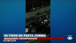 Tiros em festa junina: tiroteio assusta moradores em Fortaleza
