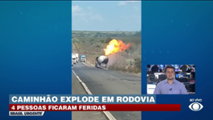 Caminhão explode em rodovia do Pará