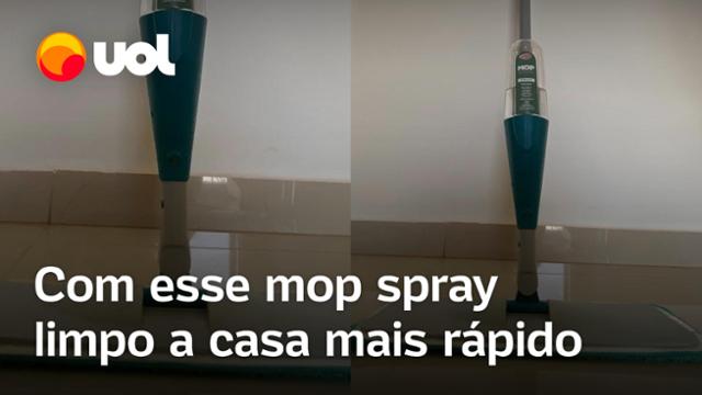 Adeus, pano e balde: testei este mop spray e agora limpo a casa mais rápido