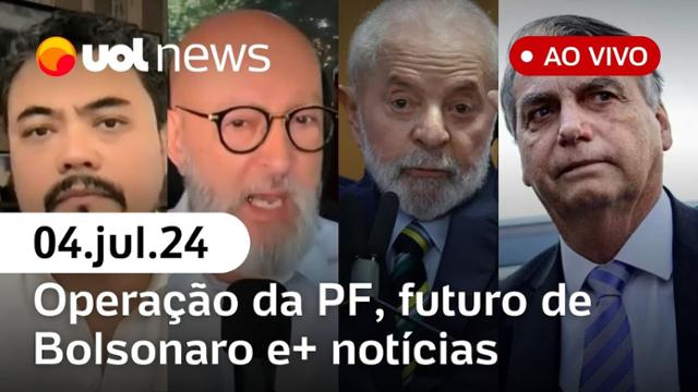 PF cumpre mandados sobre vacina de Bolsonaro; Lula recria comissão sobre a ditadura | UOL News 04/07/24