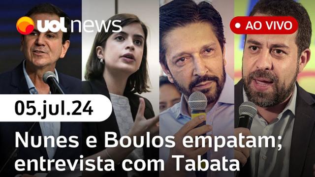 Tabata Amaral fala de Pablo Marçal; Bolsonaro indiciado; Lula rebate críticas | UOL News 05/07/24