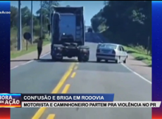 Briga em rodovia! Motorista e caminhoneiro partem para violência