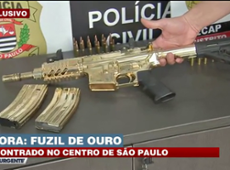 Polícia apreende fuzil de ouro em São Paulo
