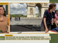 Repórter da Band vive tensão e desespero com ameaça de bomba em Paris
