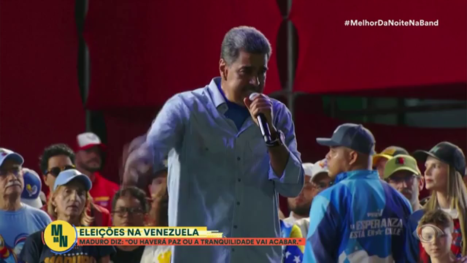 "Ou haverá paz, ou a tranquilidade vai acabar", diz Maduro