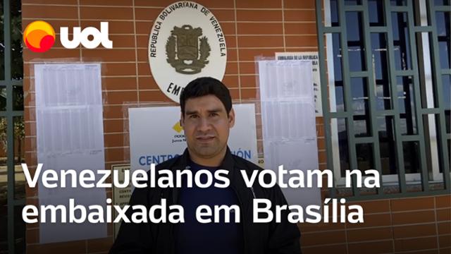 Venezuelanos exercem direito a voto na embaixada da Venezuela em Brasília