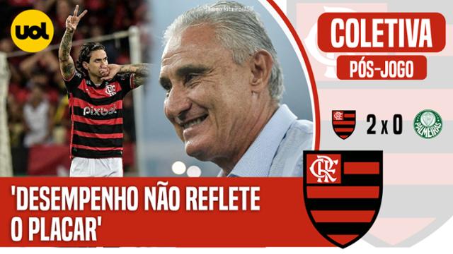 FLAMENGO: TITE DIZ QUE DESEMPENHO NÃO REFLETE PLACAR EM VITÓRIA CONTRA O PALMEIRAS