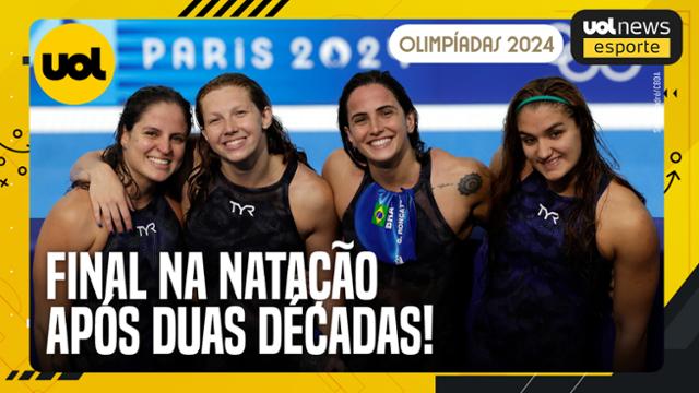 Olimpíadas 2024: Brasileiras disputam final depois de 20 anos no revezamento na natação
