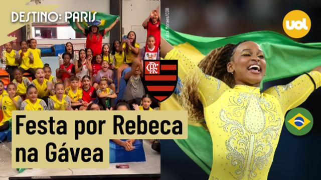 OLIMPÍADAS 2024: CRIANÇAS DA GINÁSTICA DO FLAMENGO VÃO À LOUCURA COM REBECA ANDRADE E FLÁVIA SARAIVA