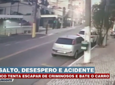 Médico tenta escapar de criminosos e bate o carro