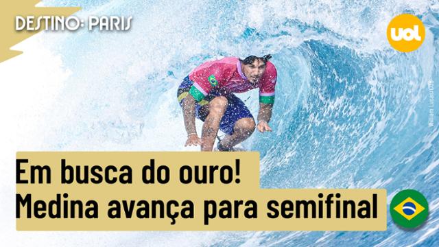 OLIMPÍADAS 2024: GABRIEL MEDINA ELIMINA CHUMBINHO E AVANÇA À SEMI NO SURFE