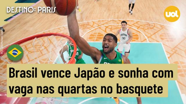 OLIMPÍADAS 2024: CABOCLO BRILHA, BRASIL VENCE JAPÃO E SONHA COM VAGA NAS QUARTAS NO BASQUETE