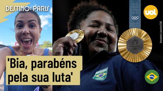 'OLIMPÍADAS DA EQUIDADE! BEATRIZ SOUZA, PARABÉNS PELA SUA LUTA!'; YARA FANTONI EXALTA OURO