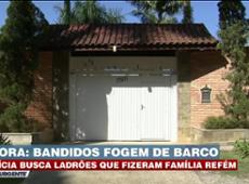 Família refém: criminosos tentaram fugir de barco