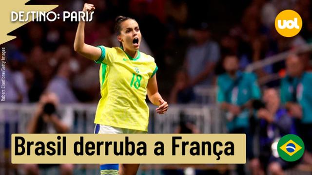 BRASIL VENCE FRANÇA POR 1 A 0 E VAI À SEMIFINAL DAS OLIMPÍADAS!