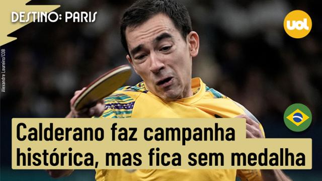 OLIMPÍADAS 2024: HUGO CALDERANO FAZ CAMPANHA HISTÓRICA, MAS PERDE PARA FRANCÊS E FICA SEM MEDALHA