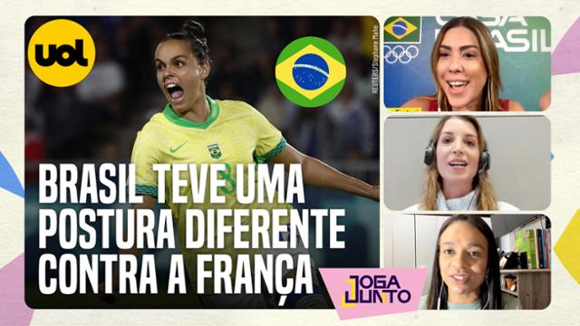 OLIMPÍADAS 2024: ?SENTI O BRASIL COM UMA POSTURA DIFERENTE CONTRA A FRANÇA?, DIZ LUIZA OLIVEIRA 