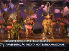 Festival de cirandas de Manacaparu se apresenta no teatro Amazonas