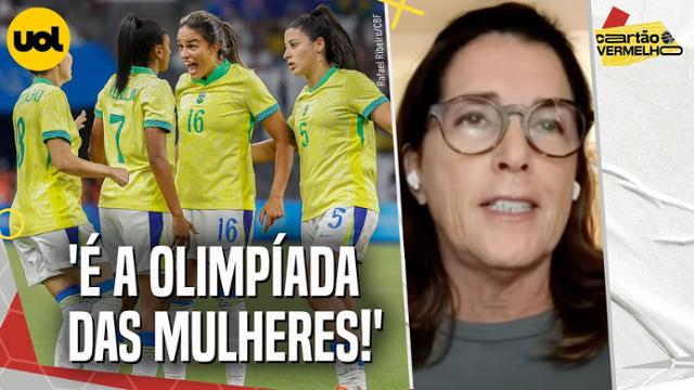 'É A OLIMPÍADA DAS MULHERES! EU ESTAVA GRITANDO COM O FUTEBOL FEMININO!', DIZ MAGIC PAULA