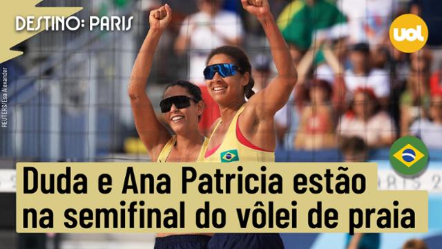 OLIMPÍADAS 2024: DUDA E ANA PATRICIA DÃO SHOW E COLOCAM O BRASIL NA SEMIFINAL DO VÔLEI DE PRAIA