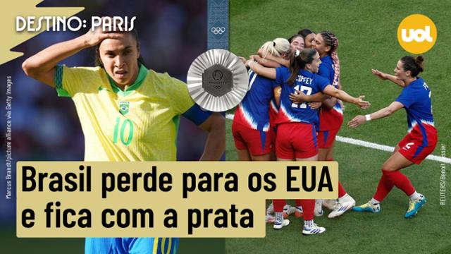 OLIMPÍADAS 2024: BRASIL PERDE PARA OS EUA EM VOLTA DE MARTA E DEIXA OURO ESCAPAR PELA 3ª VEZ