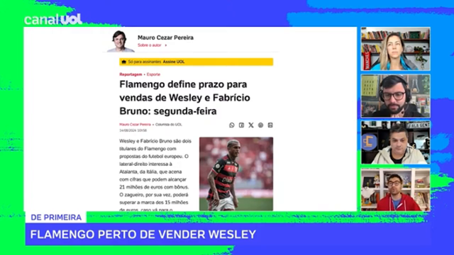 Flamengo: Wesley e Fabrício Bruno rumo ao futebol europeu? As últimas notícias do Mercado da Bola