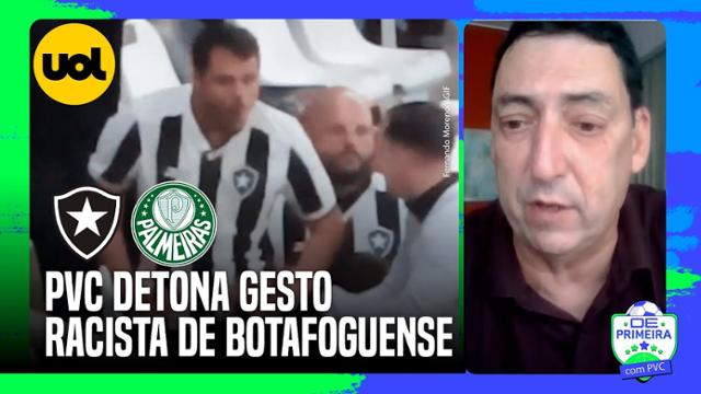 'O maior ídolo da história do Palmeiras é negro!', diz PVC sobre gesto racista de torcedor do Botafogo