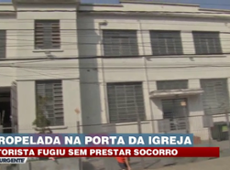 Mulher é atropelada em porta de igreja e motorista foge