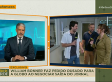 Baldi: William Bonner pede para negociar saída de jornal