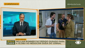 BALDI: William Bonner pede para negociar saída de jornal