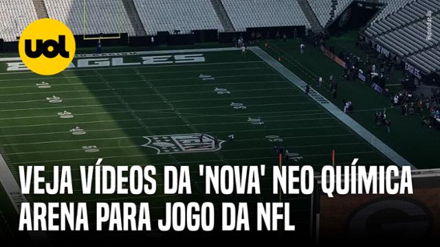 NEO QUÍMICA ARENA SOFRE TRANSFORMAÇÃO TOTAL PARA JOGO DA NFL! VEJA VÍDEOS DO ESTÁDIO DO CORINTHIANS