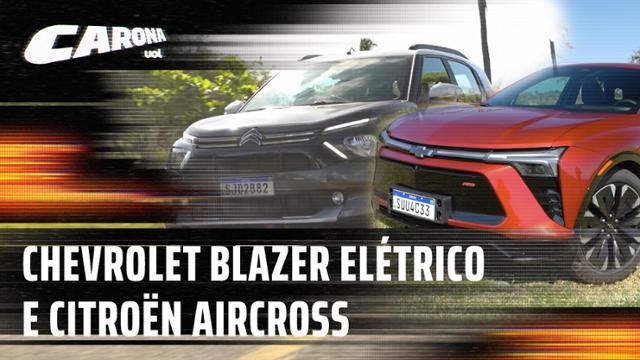 Chevrolet Blazer elétrico e Citroën Aircross de 7 lugares