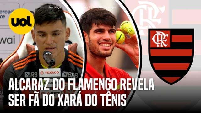 ALCARAZ DIZ QUE FLAMENGO É O MAIOR DO CONTINENTE E REVELA SER FÃ DO XARÁ DO TÊNIS