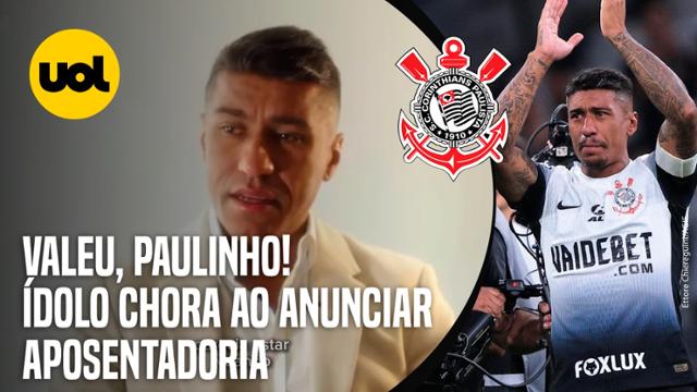 CORINTHIANS: PAULINHO ANUNCIA APOSENTADORIA DO FUTEBOL E CHORA