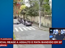 Policial reage a assalto e mata bandido em SP