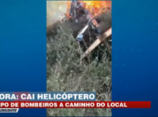 Helicóptero cai em Caruaru, em Pernambuco