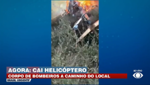 Helicóptero cai em Caruaru, em Pernambuco