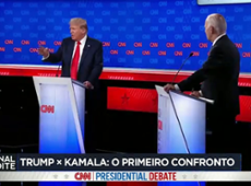 Kamala e Trump fazem primeiro debate nos EUA