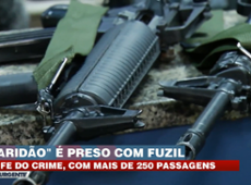 'Maridão' é preso com fuzil e tem 250 passagens