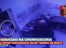 Facada e briga: funcionários lutam em churrascaria