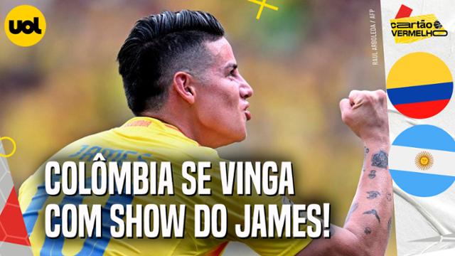 COLÔMBIA DERROTA A ARGENTINA COM SHOW DE JAMES RODRÍGUEZ E SE VINGA DA COPA AMÉRICA