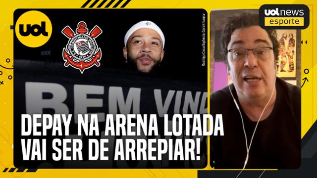 Casagrande: Se Depay já empolgou na chegada ao Corinthians, vai desmaiar ao ver a arena lotada