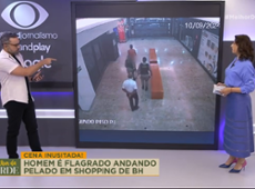 Homem é flagrado andando pelado em shopping de BH