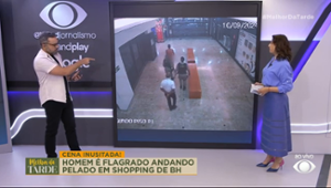 Homem é flagrado andando pelado em shopping de BH