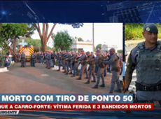 Policiais prestam homenagens para PM que morreu em confronto