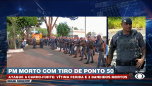 Policiais prestam homenagens para PM que morreu em confronto